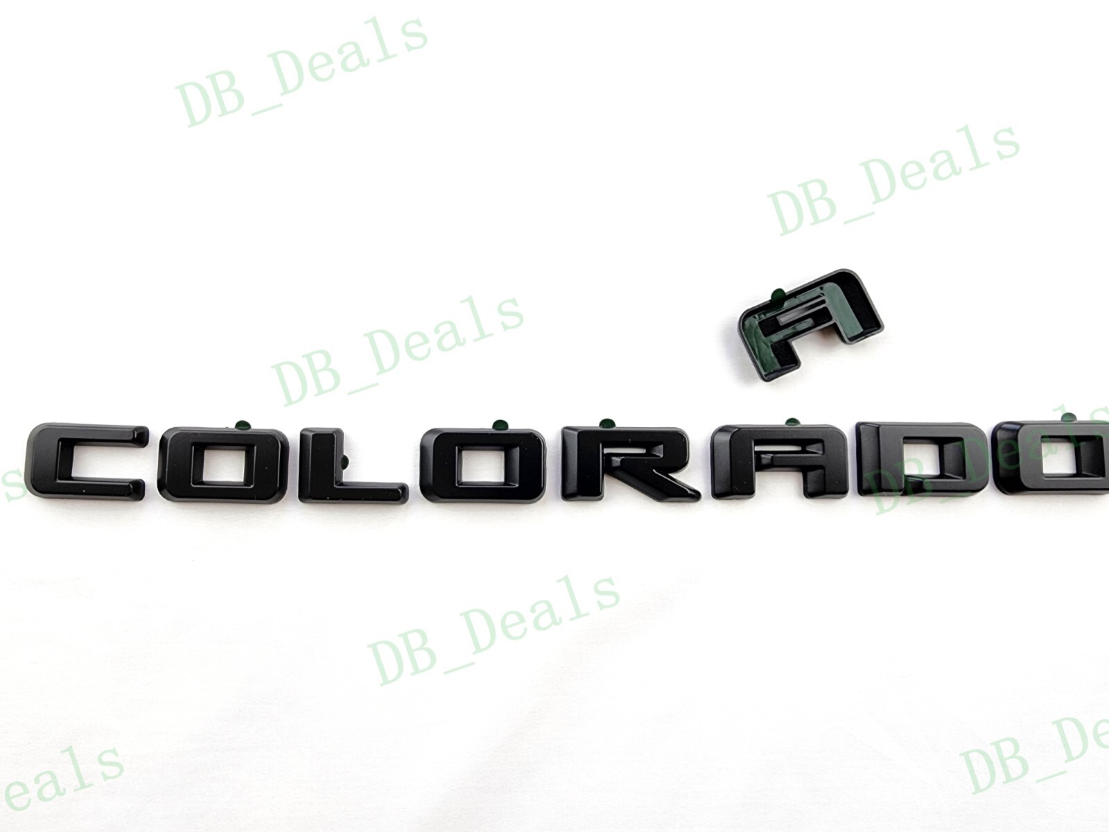 Colorado Lettering OVERLAY 3PCS Matte Black Door Rear Colorado Emblems Letters Fit 2023 ...