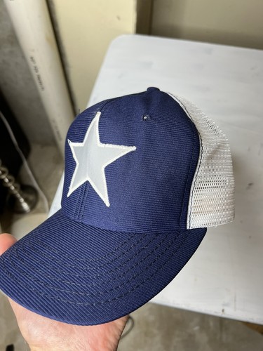 VTG DALLAS COWBOYS SNAPBACK DeLong TAG MESH MADE IN USA RARE STAR NFL FOOTBALL - Picture 8 of 12