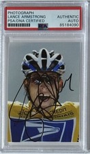 LANCE ARMSTRONG SIGNED PHOTOGRAPH PICTURE TOUR DE FRANCE AUTOGRAPH PSA DNA COA