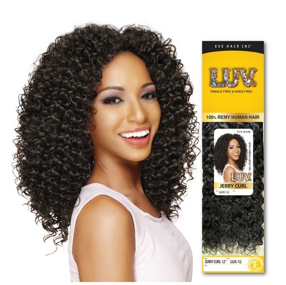 Eve LUV 100% Human Hair JERRY CURL (SALT & PEPPER) | eBay