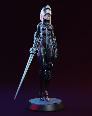 Painted Lanze Reiter Statue 1/4 Sexy Figure