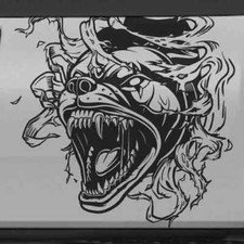 Growling Pitbull Ripped Tearing Bed Vehicle Graphic Decal Side Tailgate Car Hood