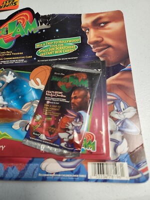 1996 Space Jam Upper Deck Booster Pack + Bugs Bunny Figure New