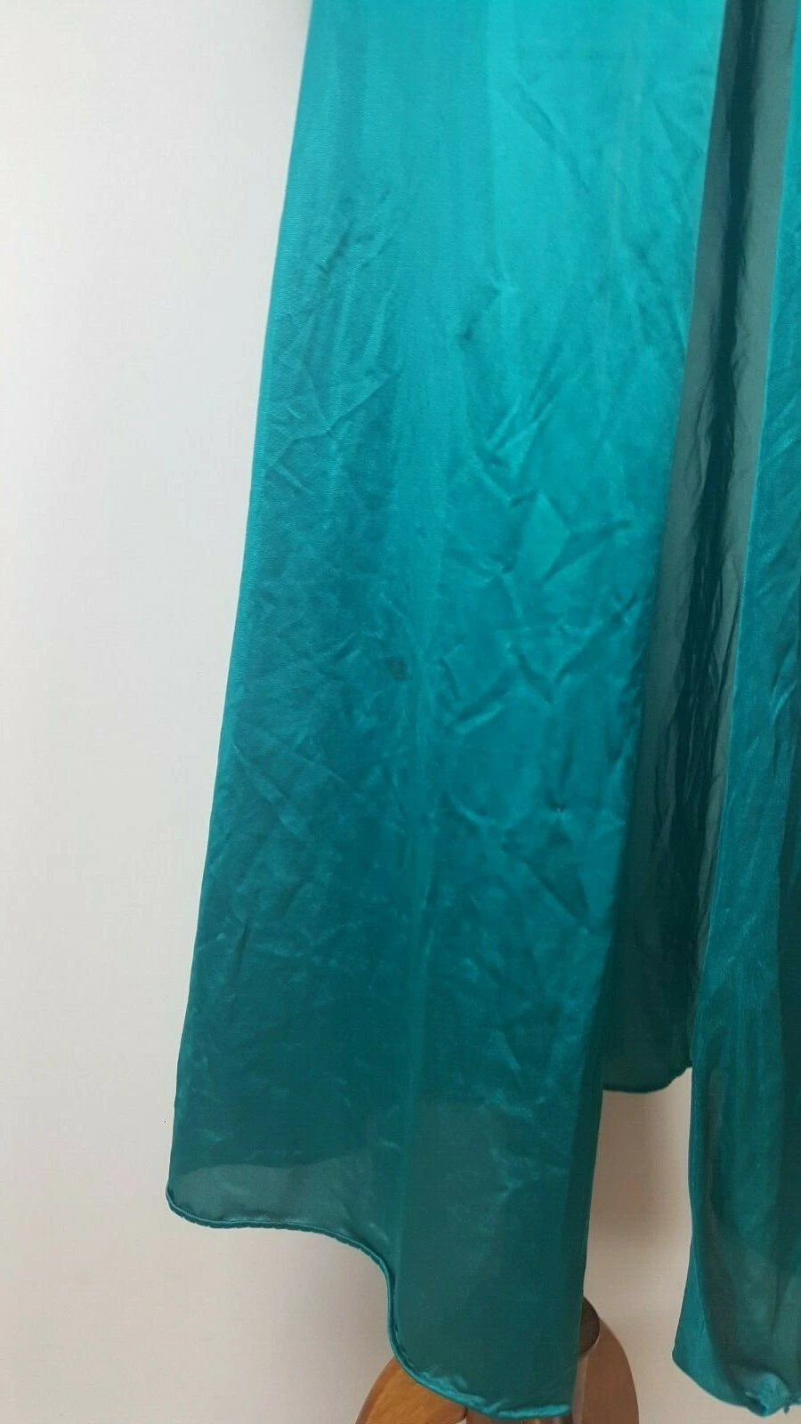 Undercover Wear VTG Womens Size Medium Nylon Robe Dressing Gown Emerald Green