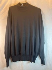 Avon Celli Black Mens Turtle Neck Italy Size EU 60 US XL Pullover Long Sleeve
