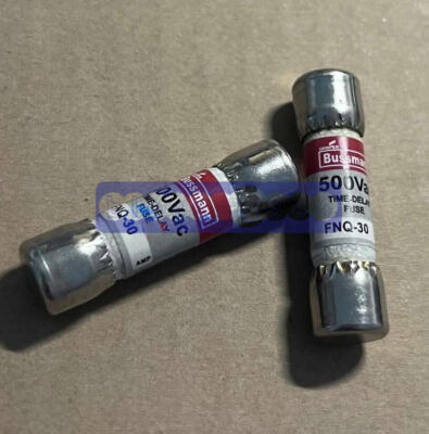 Bussmann FNQ-30 30A Time-Delay Fuse - 500Vac, Supplemental Protection, New