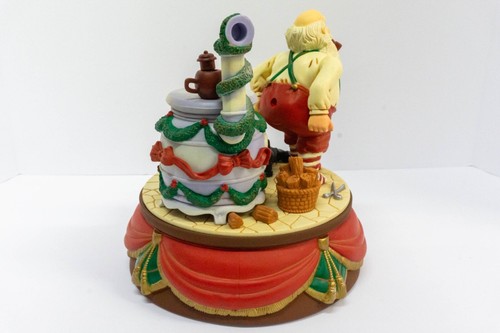 Vintage Santas Best Animated Music Box Christmas Santa Claus Wind Up Decor 1993 - Picture 4 of 18