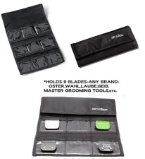 ANDIS Folding Clipper 9 BLADE Storage Tote CASE*For ANY Oster,Wahl,Laube,Geib,+