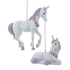 Soft Purple Unicorn Ornaments