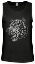 Tribal Tiger II Herren Tank Top Art Tattoo Knoten Kelten Keltisch Kreuz Cross