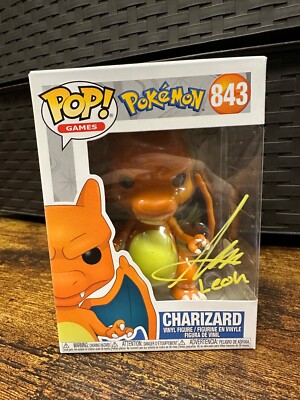 JSA Signed Alejandro Saab Funko Pop! Pokémon Charizard 843 with Protector