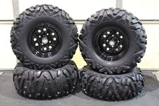 SUZUKI KING QUAD 400 26" QUADKING ATV TIRE QB BLACK ATV WHEEL KIT BIGGHORN SRAQB
