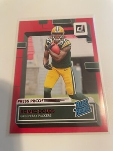 2022 Panini Donruss - Rated Rookie Press Proof Red #335 Romeo Doubs (RC) 02
