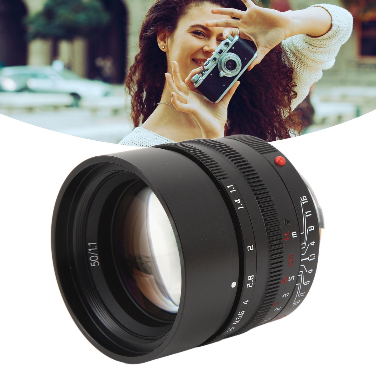50mm Large Aperture Prime Lens Full Frame Auto Manual Focus