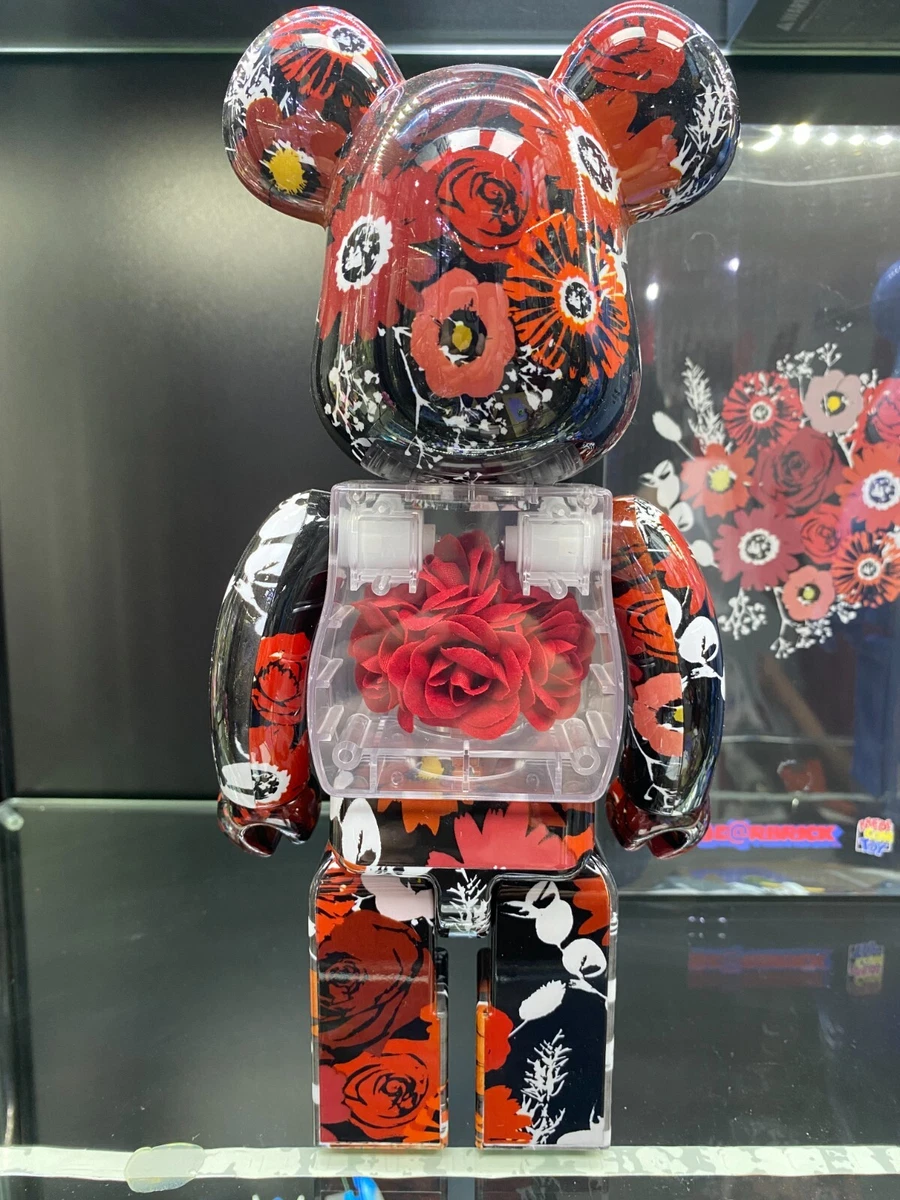 新品未開封 BE@RBRICK FLOR@ 400％ MAMES FLORA MEDICOM TOY ベアブリック 花 自然 植物 赤 薔薇