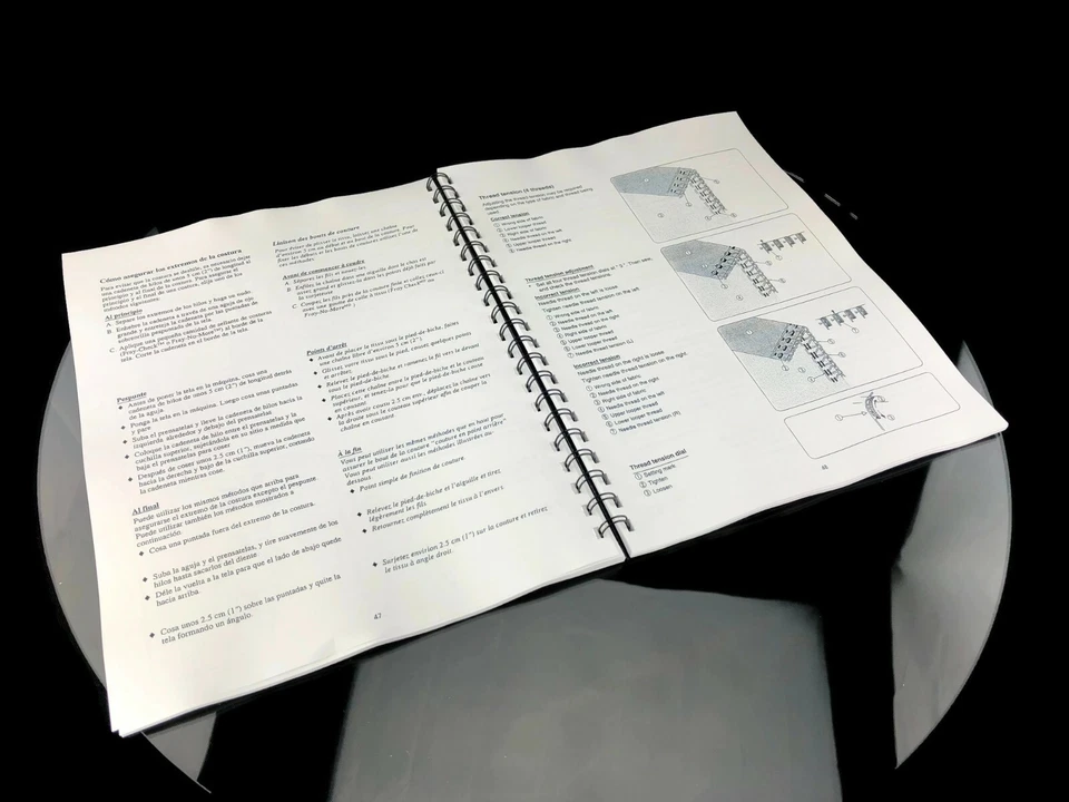 Sears Kenmore 385.16644 Overlock 2/3/4D Serger Machine Instructions User Manual - Image 3 of 3