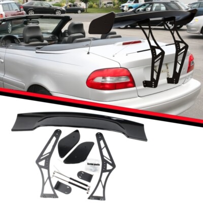 FOR 1999-04 VOLVO C70 ADJUSTABLE GT RACING SPOILER WING TRUNK CHASSIS MOUNT KIT