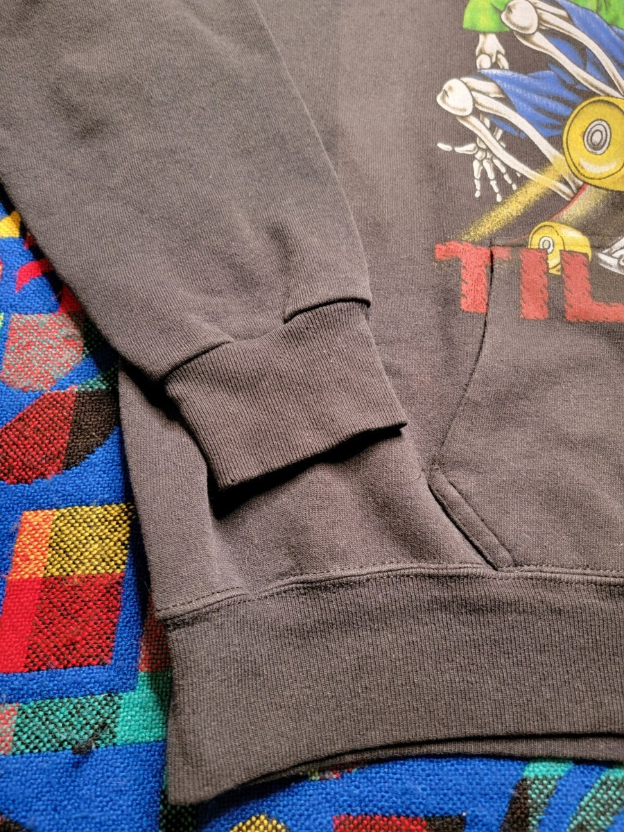Vintage 90s Skate Hoodie Skate Til I Die Size Large Black | eBay