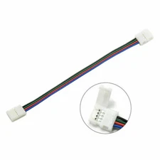 4Pin 5Pin LED Strip Connector Wire Cable Clip RGB RGBW RGBWW 3528 5050 10/12mm