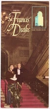 Vintage Sir Francis Drake Hotel Brochure San Francisco California 1950s-1960s