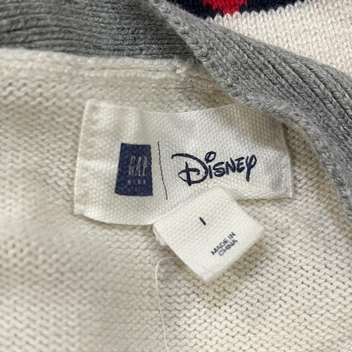 Gap Disney Mickey Mouse Stripes Sweater Long Sleeve Dress Shirt Kid's Size L - Picture 3 of 6
