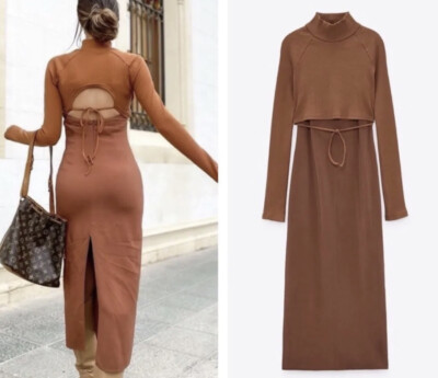 wearing a backless dress with a bra Leather Ties Bra Back Cover main image 1