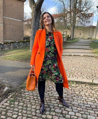 orange coat zara