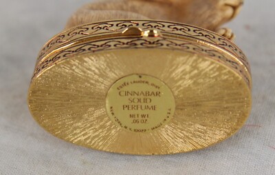 Vintage Estee Lauder Cinnabar Solid Perfume Imperial Rabbit