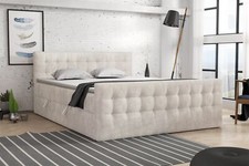 Boxspringbett Schlafzimmerbett ANKER Deluxe 180x200cm Perfect Harmony Creme