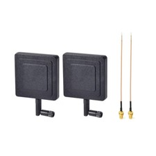 2-Pack RP-SMA Antenna WiFi Antenna 2.4GHz 8dBi FPV Panel Antenna Swivel Antenna