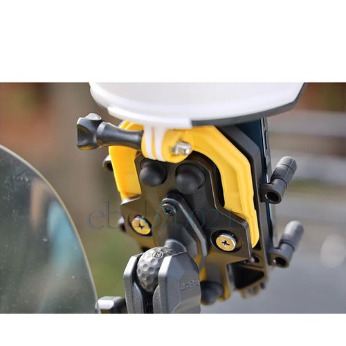 OSOPRO Pequeño sombrero para motocicleta montaje de teléfono móvil casco de decoración a prueba de sol - Imagen 9 de 17