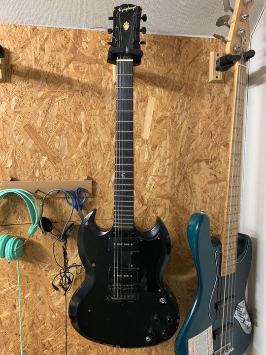 Epiphone SG Gothic P-90 Vintage Black Made in Japan Electric Guitar Used