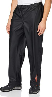 Helly Hansen Workwear Mens Gale Rain Pants 3XL Navy Waterproof Adjustable Hem