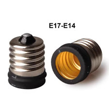 100pcs E17 To E14 Candelabra Base Socket LED Bulb Lamp Adapter Holder Converter