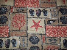 NIP Coastal Resort Tropical Lost at Sea 100 Cotton Full/Queen Quilt Set 3pc