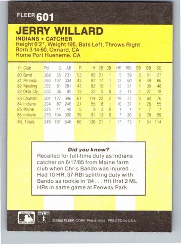 1986 Fleer Baseball Complete Your Set You Pick Choose #496 - 660 - Picture 213 of 295