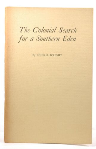 Signed The colonial search for a southern Eden;: Three lectures on the Dancy Fou - Photo 1 sur 2
