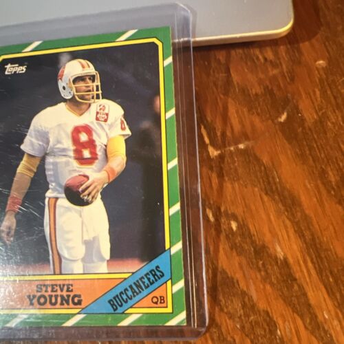 Steve Young 1986 Topps ROOKIE CARD RC #374 HOF Tampa Bay Buccaneers 49ers EX-NM - Bild 2 von 6