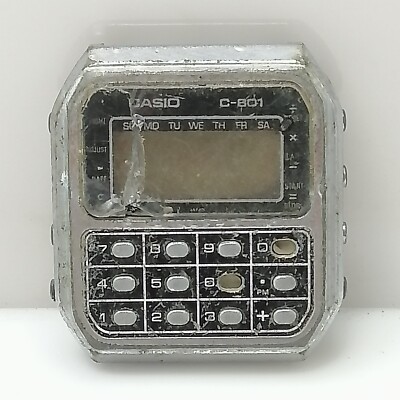 RARE Casio Vintage Digital Watch NOS Junk 80s 133 C-801 RARE Casio Vintage Digital Watch NOS Junk 80s 133 C-801