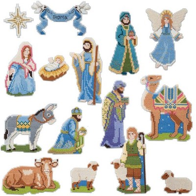 Herrschners  Away in a Manger Ornaments Counted Cross-Stitch Kit