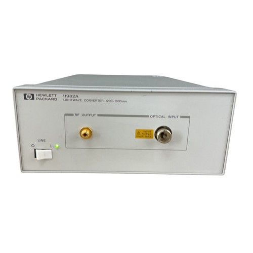 HP 11982A Lightwave Converter 1200-1600nm RF Optical 001012 Benchtop System