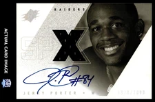 2000 SPx #145 JERRY PORTER Oakland Raiders AUTO MEM #/2000 NM