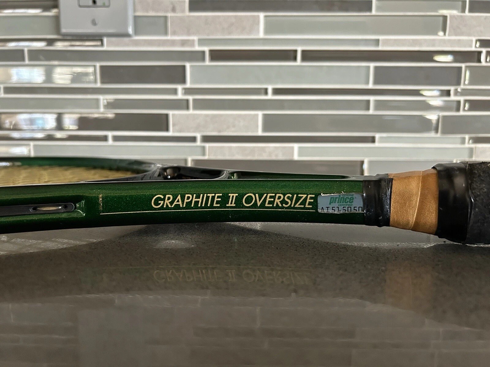 Prince Graphite II Oversize Tennis Racquet Racket Leather 4 5/8" Grip CLEAN ✅