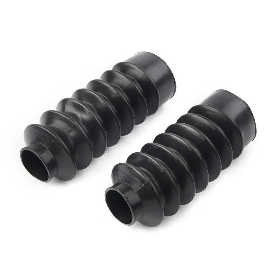 Cubierta de horquilla polainas botas cortas Gator aptas para Harley Sportster XL883 XL1200 goma EE. UU. Foto 2 de 4