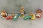 Cabbage Patch Kids Figures Baby CPK BabyLand Figurines Vintage Toy Set 80s 2.5"