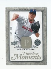Red Sox 2008 Timeless Moments 372/699 Curt Schilling #TM-9 NM+    *137B