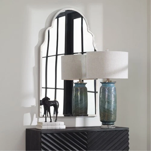 Uttermost 09697 Brayden 43 X 26 inch Polished Nickel Wall Mirror - Picture 2 of 6