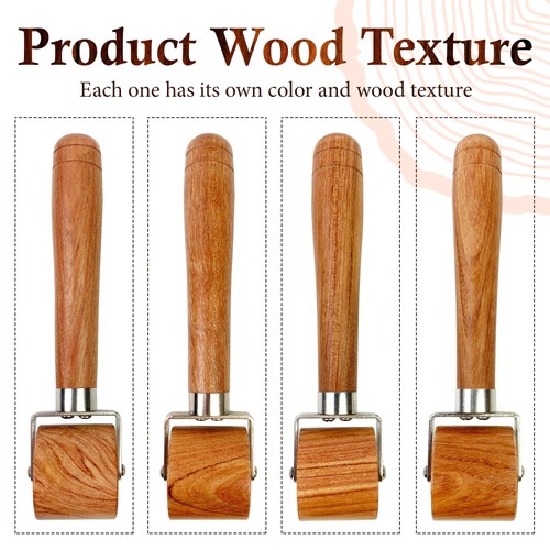 Savina Rullo per Cuciture Quilting, Pressatura in Legno Manico Facile da Impugnare Legno  - Foto 4 di 6