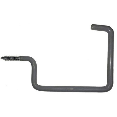 GRAINGER APPROVED 49GV56 Ladder Hook, Gray, Steel, 4 1/8 in D 49GV56