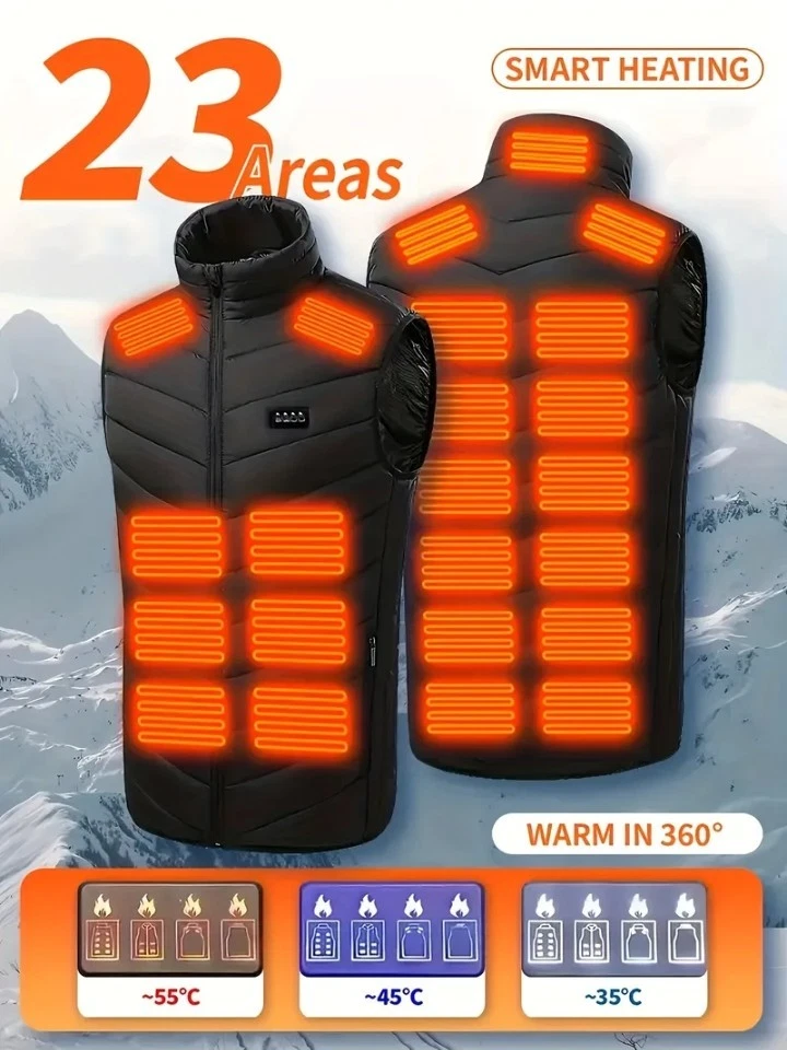 Heated Vest 23 Heating Zones w/ Lightweight And Warm Jacket Ideal for Everyone
Opens in a new window